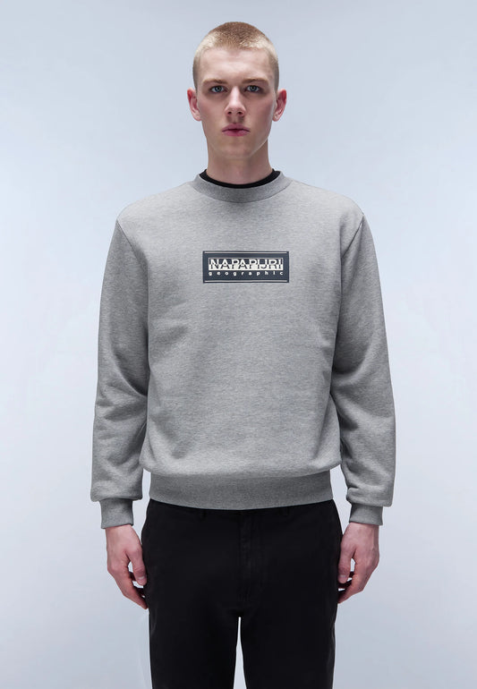 Napapijri
BOX LOGO - Felpa - medium grey melange