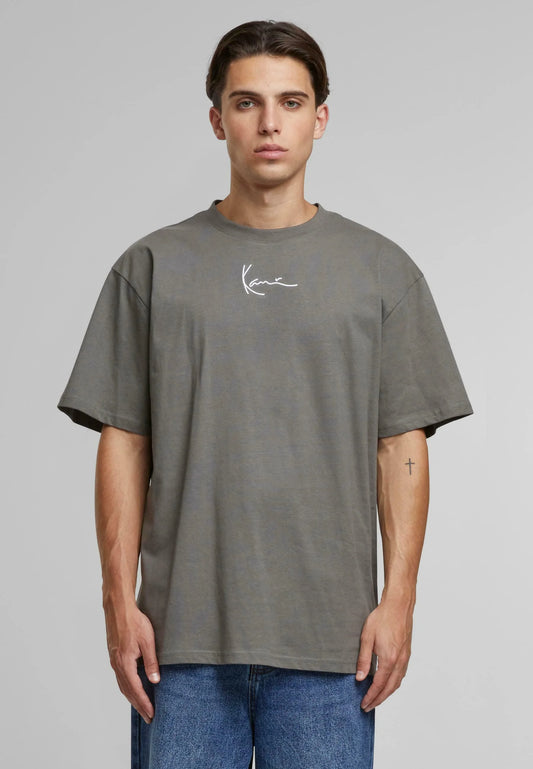 Karl Kani SMALL SIGNATURE ESSENTIAL TEE - T-shirt con stampa - anthracite