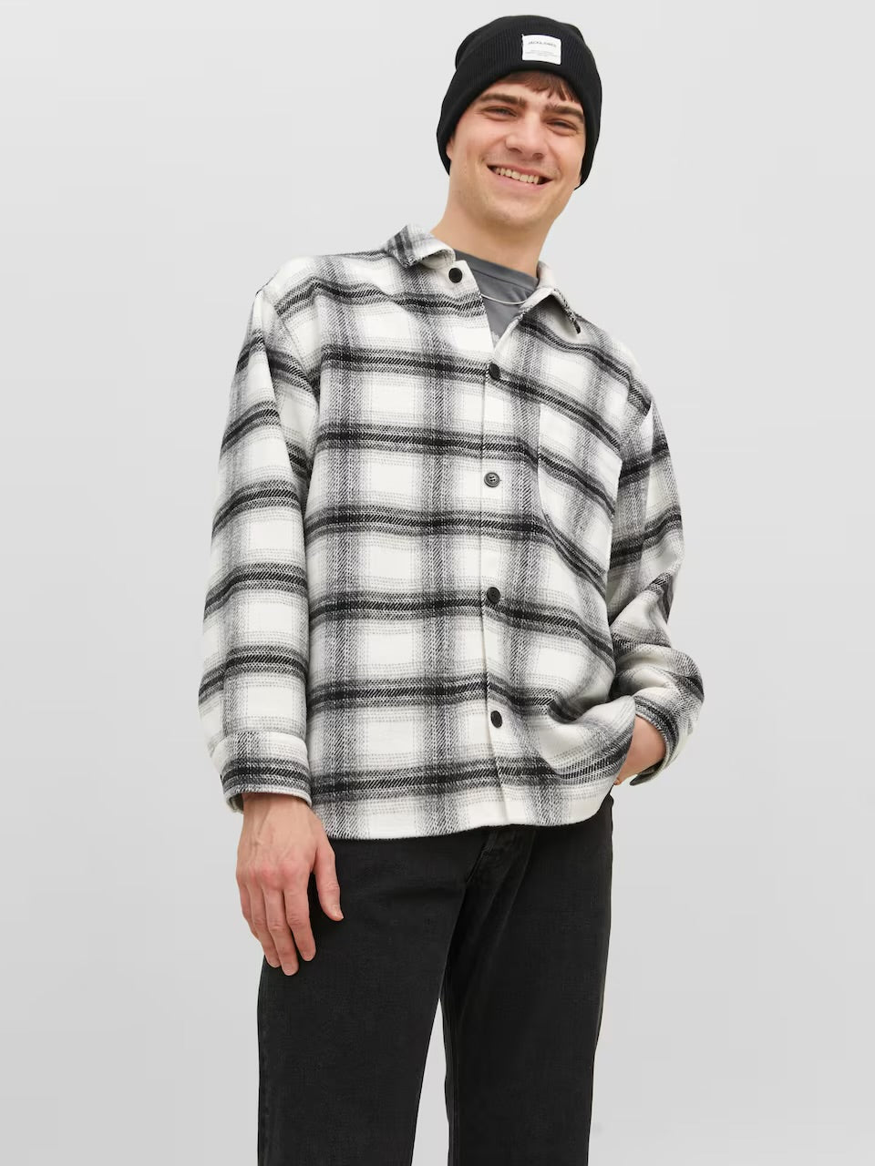 JACK & JONES Comfort fit Camicia JORZAC CHECK
OVERSHIRT LS SN