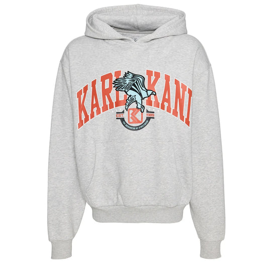 Karl Kani - Felpa con cappuccio - greymelange red