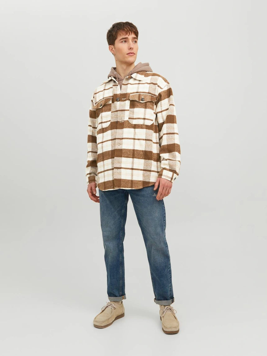 JACK & JONES JOROLLIE CHECK OVERSHIRT LS SN
Seal Brown