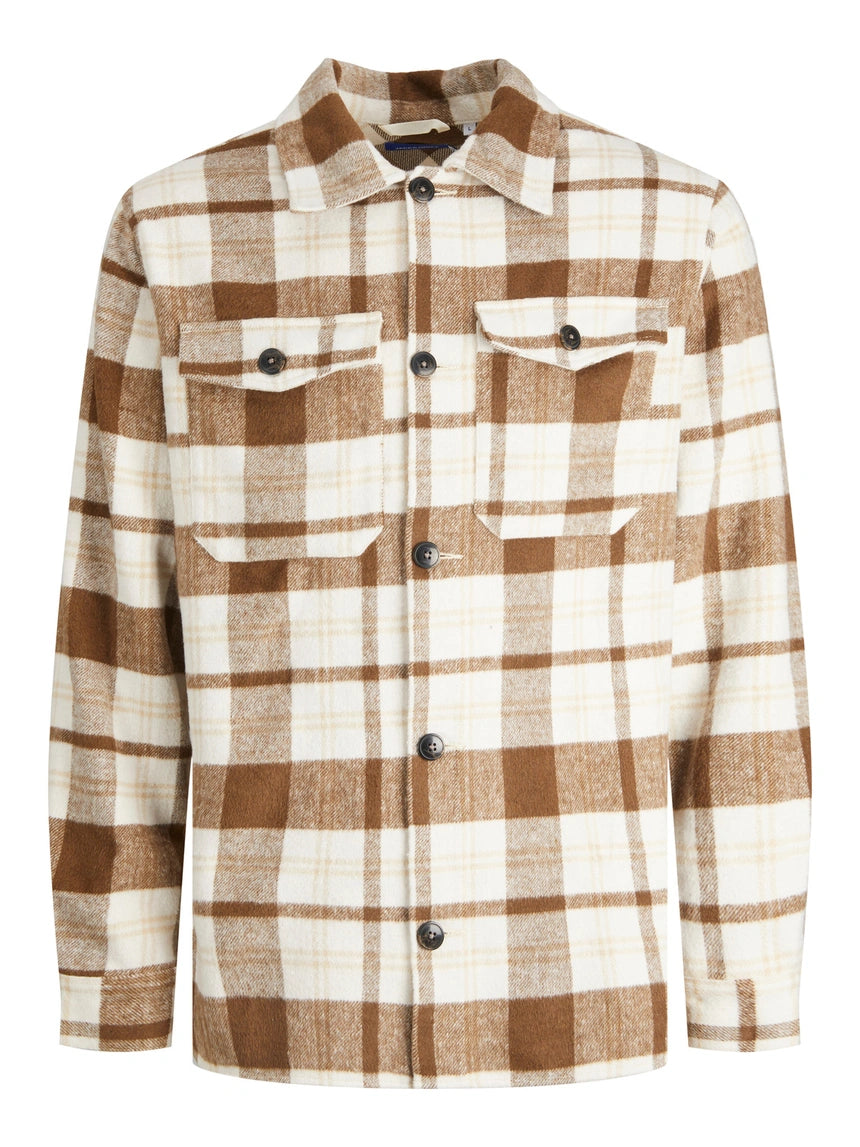 JACK & JONES JOROLLIE CHECK OVERSHIRT LS SN
Seal Brown