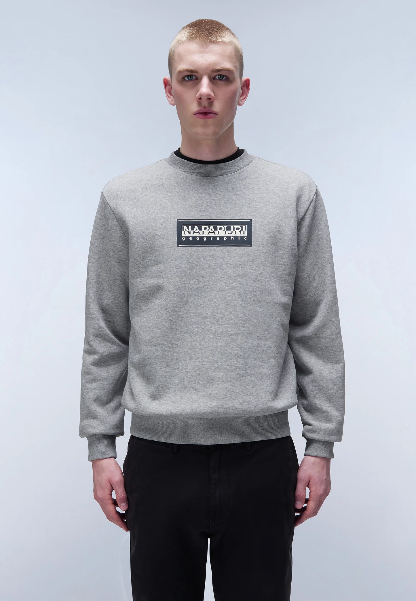 Napapijri
BOX LOGO - Felpa - medium grey melange