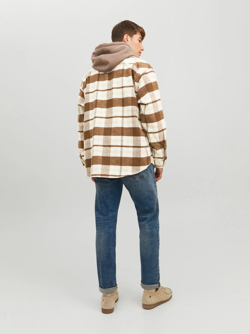 JACK & JONES JOROLLIE CHECK OVERSHIRT LS SN
Seal Brown