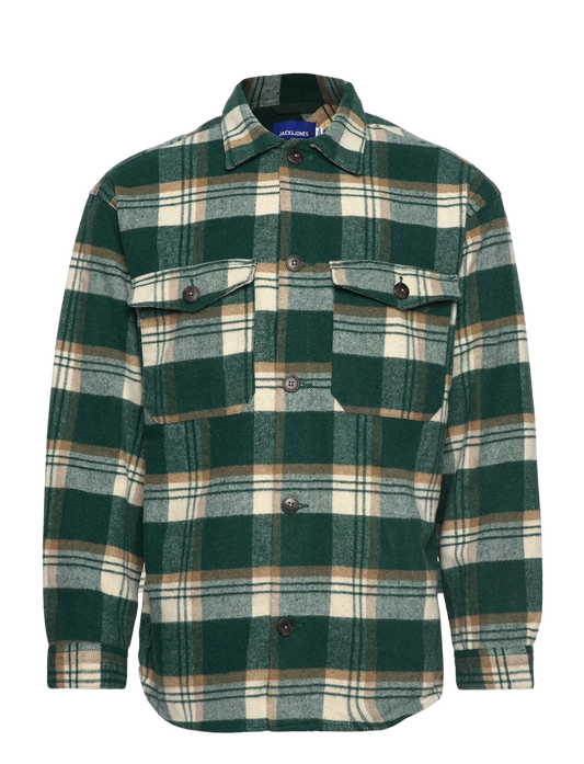 JACK & JONES
JOROLLIE CHECK OVERSHIRT LS SN - Trekking Green