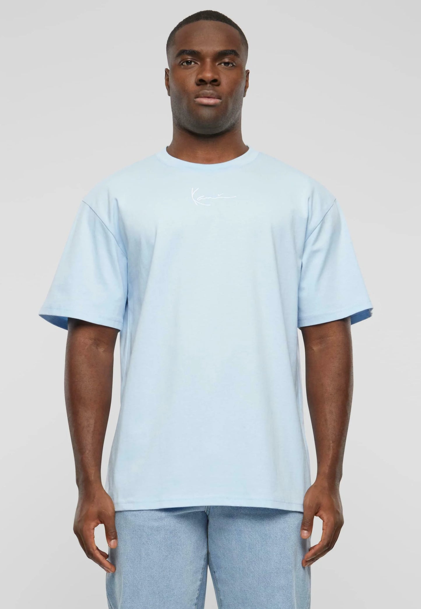 Karl Kani SMALL SIGNATURE ESSENTIAL TEE - T-shirt basic - light blue